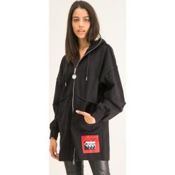 Bluza Diesel F-Hally 00S7M0 0IAJH. Czarne bluzy damskie Diesel, s, bez wzorów, z bawełny, bez rękawów, bez kaptura. Za 1079,00 zł.