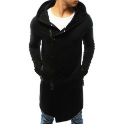 Bluzy męskie: Bluza męska rozpinana z kapturem czarna (bx3236)