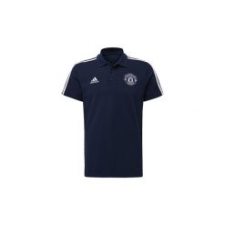Koszulki polo z krótkim rękawem adidas Koszulka polo Manchester United 3-Stripes. Niebieskie koszulki polo Adidas, l, z krótkim rękawem. Za 169,00 zł.