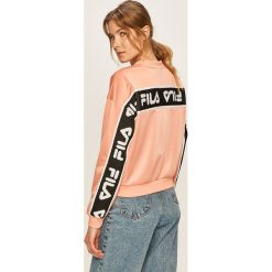 Fila - Bluza. Różowe bluzy damskie Fila, s, z aplikacjami, z poliesteru, bez rękawów, bez kaptura. Za 319,90 zł.