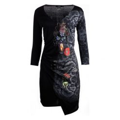 Desigual Sukienka Damska Xs Czarny. Czarne sukienki hiszpanki Desigual, xs. W wyprzedaży za 259,00 zł.