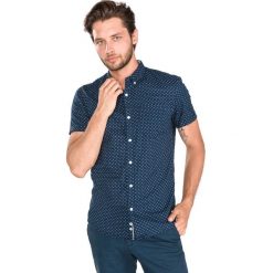 Tom Tailor Denim Koszula Niebieski. Niebieskie koszule męskie TOM TAILOR DENIM, s, bez wzorów, z bawełny, bez kołnierzyka, z krótkim rękawem. Za 161,95 zł.
