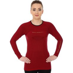 Brubeck Koszulka damska 3D Run PRO z długim rękawem czerwona r. M (LS13140). Czerwone topy sportowe damskie marki Brubeck, m, z długim rękawem. Za 90,91 zł.