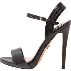 Sandały damskie: Lost Ink BLUEBELL ANKLE STRAP SANDAL Sandały na obcasie black