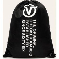 Vans - Plecak. Czarne plecaki męskie Vans, z nadrukiem, z poliesteru. Za 49,90 zł.