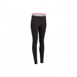 Legginsy fitness kardio 100 damskie. Czarne legginsy sportowe damskie DOMYOS, l, z elastanu. Za 54,99 zł.