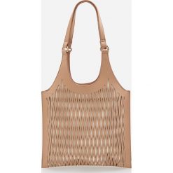 Torba typu shopper - Beżowy. Brązowe torby damskie na zakupy Reserved, bez wzorów, bez dodatków. Za 129,99 zł.