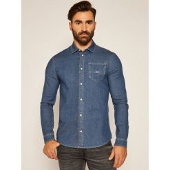 Koszula Tommy Jeans Stretch Denim DM0DM08399. Niebieskie koszule męskie Tommy Jeans, m, bez wzorów, z jeansu, casualowe, bez kołnierzyka, bez rękawów. Za 349,00 zł.