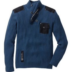 Swetry męskie: Sweter „Slim fit” bonprix ciemnoniebieski