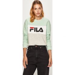 Fila - Bluza. Szare bluzy damskie Fila, s, z nadrukiem, z bawełny, bez rękawów, bez kaptura. Za 279,90 zł.