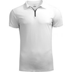T-shirt męski TSM624 - biały - Outhorn. Białe koszulki męskie Outhorn, m, bez wzorów, z bawełny, bez kołnierzyka, bez rękawów. W wyprzedaży za 49,99 zł.