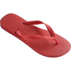 Havaianas - Japonki. Czerwone kapcie męskie Havaianas, bez wzorów, z gumy. W wyprzedaży za 59,90 zł.