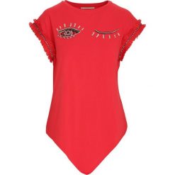 Koralowe T-shirt Expedition. Pomarańczowe bluzki damskie marki Born2be, s, bez wzorów, bez kołnierzyka, bez rękawów. Za 69,99 zł.
