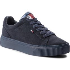 Sneakersy TOMMY JEANS - Big Flag Sparkle Sta EN0EN00344 Midnight 403. Niebieskie półbuty damskie Tommy Jeans, z jeansu. W wyprzedaży za 259,00 zł.