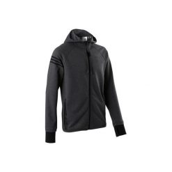 Bluza na zamek z kapturem Gym & Pilates 560 męska. Szare bluzy męskie marki Adidas, xl, bez wzorów, z bawełny, z kapturem, bez rękawów, z kapturem. Za 259,99 zł.