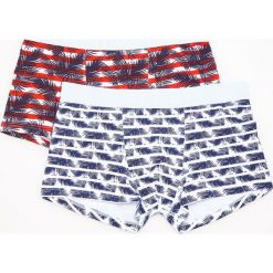 Bokserki męskie: Bokserki z printem 2 pack – Biały