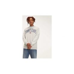 Bluzy Tommy Jeans DM0DM05945 CLEAN COLLEGIATE. Szare bluzy męskie Tommy Jeans, s, bez wzorów, z jeansu, bez kołnierzyka, bez rękawów, bez kaptura. Za 295,98 zł.