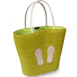 Duża torba plażowa Flip Flop. Zielone torby damskie plażowe marki Astratex. Za 122,99 zł.
