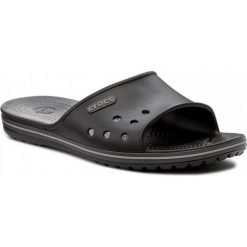 KLAPKI CROCBAND II SLIDE. Szare klapki męskie Crocs, bez wzorów. Za 139,99 zł.