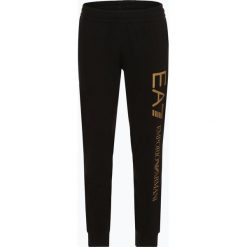 EA7 Emporio Armani - Spodnie dresowe męskie, czarny. Czarne spodnie męskie EA7 Emporio Armani, m, z nadrukiem, z bawełny. Za 459,95 zł.