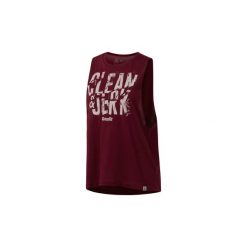 Topy na ramiączkach / T-shirty bez rękawów Reebok Sport Top CrossFit Clean amp; Jerk Muscle. Czerwone topy damskie marki Reebok Sport, xs. Za 119,00 zł.