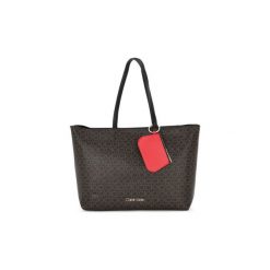 Torby shopper Calvin Klein Jeans MED SHOP. Pomarańczowe torby damskie na zakupy Calvin Klein Jeans, bez wzorów, z jeansu, bez dodatków. Za 664,63 zł.