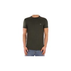 T-shirty z krótkim rękawem Lacoste TH 6709. Zielone t-shirty męskie Lacoste, s, bez wzorów, bez kołnierzyka, krótkie. Za 296,88 zł.