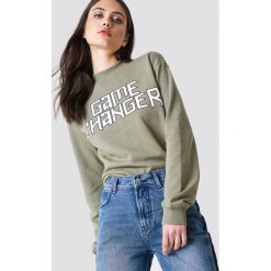 Bluzy damskie: NA-KD Trend Bluza Game Changer – Green