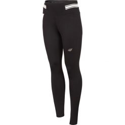 Legginsy damskie LEG271 - głęboka czerń. Czarne legginsy damskie marki 4f, bez wzorów, z dzianiny. Za 129,99 zł.