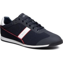 Sneakersy BOSS - Glaze 50414721 10220062 01 Dark Blue 406. Niebieskie sneakersy męskie Boss, na co dzień, bez wzorów, z zamszu, eleganckie, bez zapięcia. W wyprzedaży za 519,00 zł.