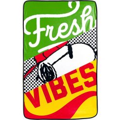 Kąpielówki męskie: Ręcznik plażowy „Fresh Vibes” w kolorze zielono-czerwonym – 150 x 90 cm