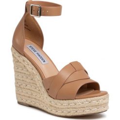 Espadryle STEVE MADDEN - Sivian SM11000977-03001-237 Camel Leather. Pomarańczowe espadryle damskie Steve Madden, bez wzorów, ze skóry ekologicznej, bez obcasa, na obcasie. Za 489,00 zł.