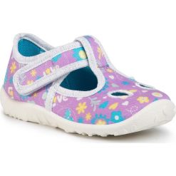 Kapcie SUPERFIT - 0-609248-9000 Lila. Fioletowe sandały dziewczęce Superfit, z materiału, bez zapięcia. Za 119,00 zł.