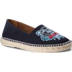 Espadryle KENZO - F865ES180F70 Bleu Marine 76. Niebieskie espadryle męskie marki Kenzo, ze skóry. W wyprzedaży za 439,00 zł.