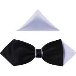 Czarno - biała mucha męska - diament B63. Czarne muszki męskie Modini Moda Męska, na co dzień, bez wzorów, z tkaniny, eleganckie. Za 49,50 zł.