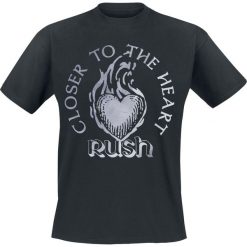 Rush Heart T-Shirt czarny. Czarne t-shirty męskie Rush, l, z nadrukiem, z okrągłym kołnierzem. Za 74,90 zł.