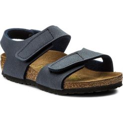 Sandały BIRKENSTOCK - Bari Kinder 222563 Navy. Niebieskie sandały chłopięce Birkenstock, ze skóry ekologicznej. W wyprzedaży za 139,00 zł.