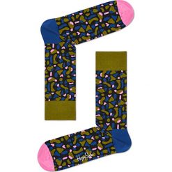 Skarpety Happy Socks x Wiz Khalifa (WIZ01-1000). Szare skarpetki damskie marki Happy Socks, z bawełny. Za 47,99 zł.