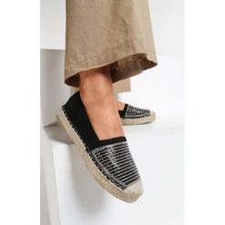 Czarne Espadryle Readility. Czarne espadryle damskie Renee, bez wzorów, bez obcasa. Za 99,99 zł.