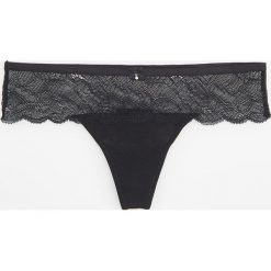 Koronkowe stringi - Czarny. Brązowe stringi marki Reserved. Za 24,99 zł.