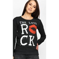 Bluzy damskie: Ciemnoszara Bluza Kiss Back