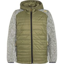 CMP FIX HOOD HYBRID Kurtka z polaru olive. Brązowe kurtki sportowe damskie marki CMP, z poliesteru. W wyprzedaży za 129,35 zł.