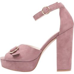 Buty damskie: mint&berry Sandały na obcasie mauve