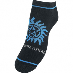 Supernatural Anti Possession Skarpetki czarny/niebieski. Czarne skarpetki męskie Supernatural. Za 29,90 zł.