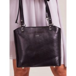 ROVICKY TOREBKA DAMSKA NA RAMIĘ SKÓRA NATURALNA. Szare torebki klasyczne damskie ROVICKY, w paski, ze skóry, eleganckie, średnie. Za 279,90 zł.