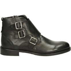 Botki męskie - TW2702 PEL NE. Szare botki męskie Venezia, ze skóry. Za 299,00 zł.