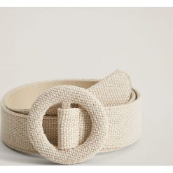 Mango - Pasek Roundi. Paski damskie Mango, w paski, z poliesteru. W wyprzedaży za 55,90 zł.