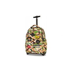 Plecak szkolny na kółkach CoolPack Junior 24 L, CAMO DESERT BADGES. Zielone plecaki męskie marki CoolPack, z materiału, biznesowe. Za 273,90 zł.