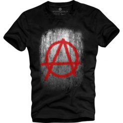 T-shirt UNDERWORLD Organic Cotton Anarchy. Białe t-shirty męskie Underworld, xl, z nadrukiem, bez kołnierzyka. Za 69,99 zł.