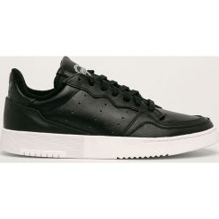 Adidas Originals - Buty skórzane Supercourt. Czarne sneakersy męskie adidas Originals, z okrągłym noskiem, na sznurówki. Za 379,90 zł.